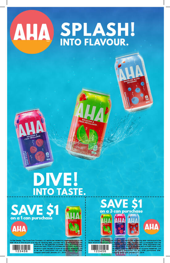 aha water mockup